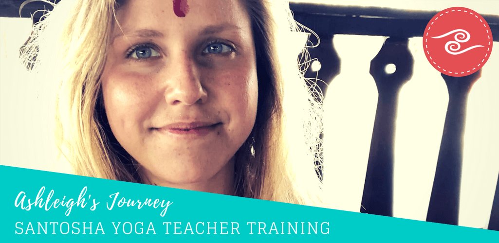 santosha yoga teacher training student ashleigh